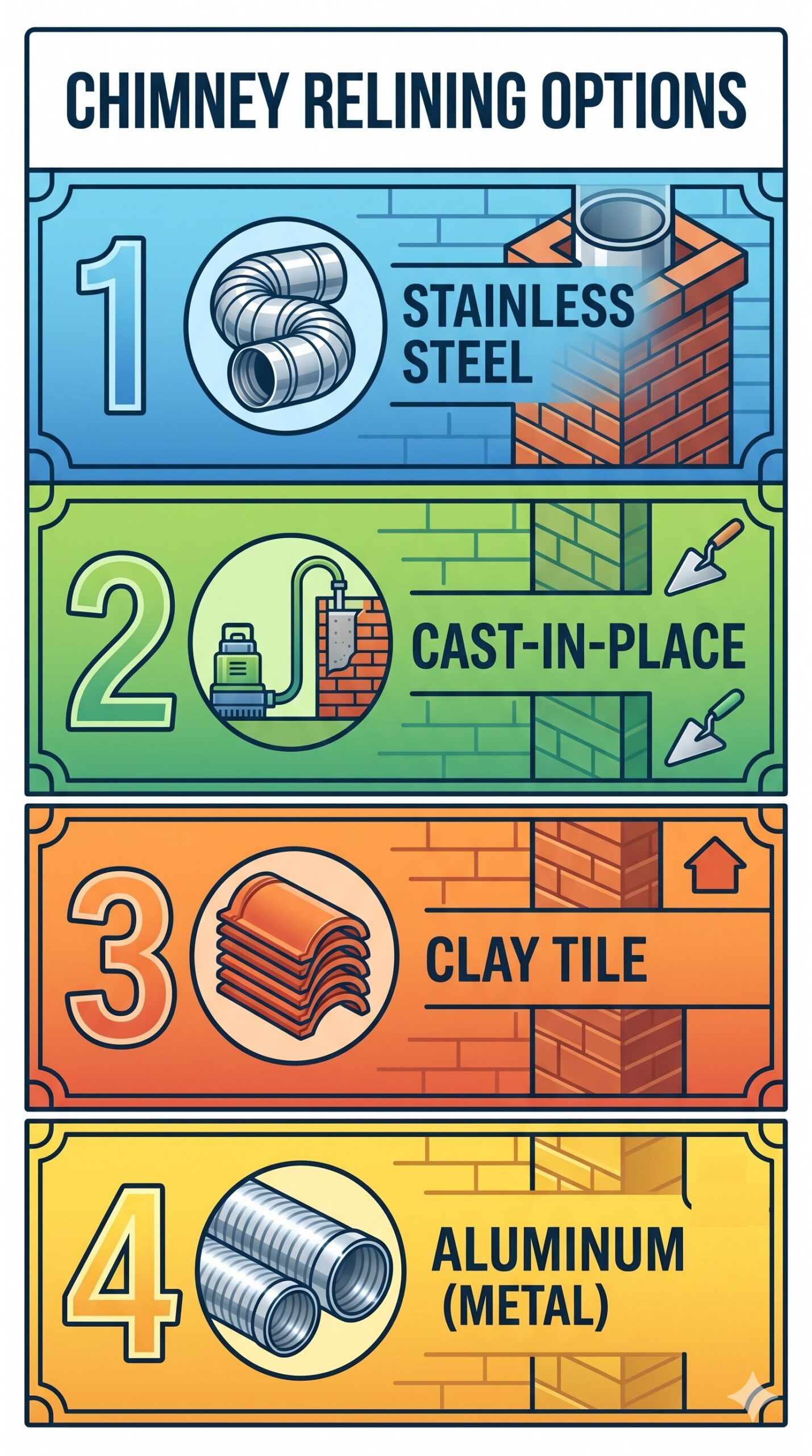 Gemini-Generated Image of chimney relining options.